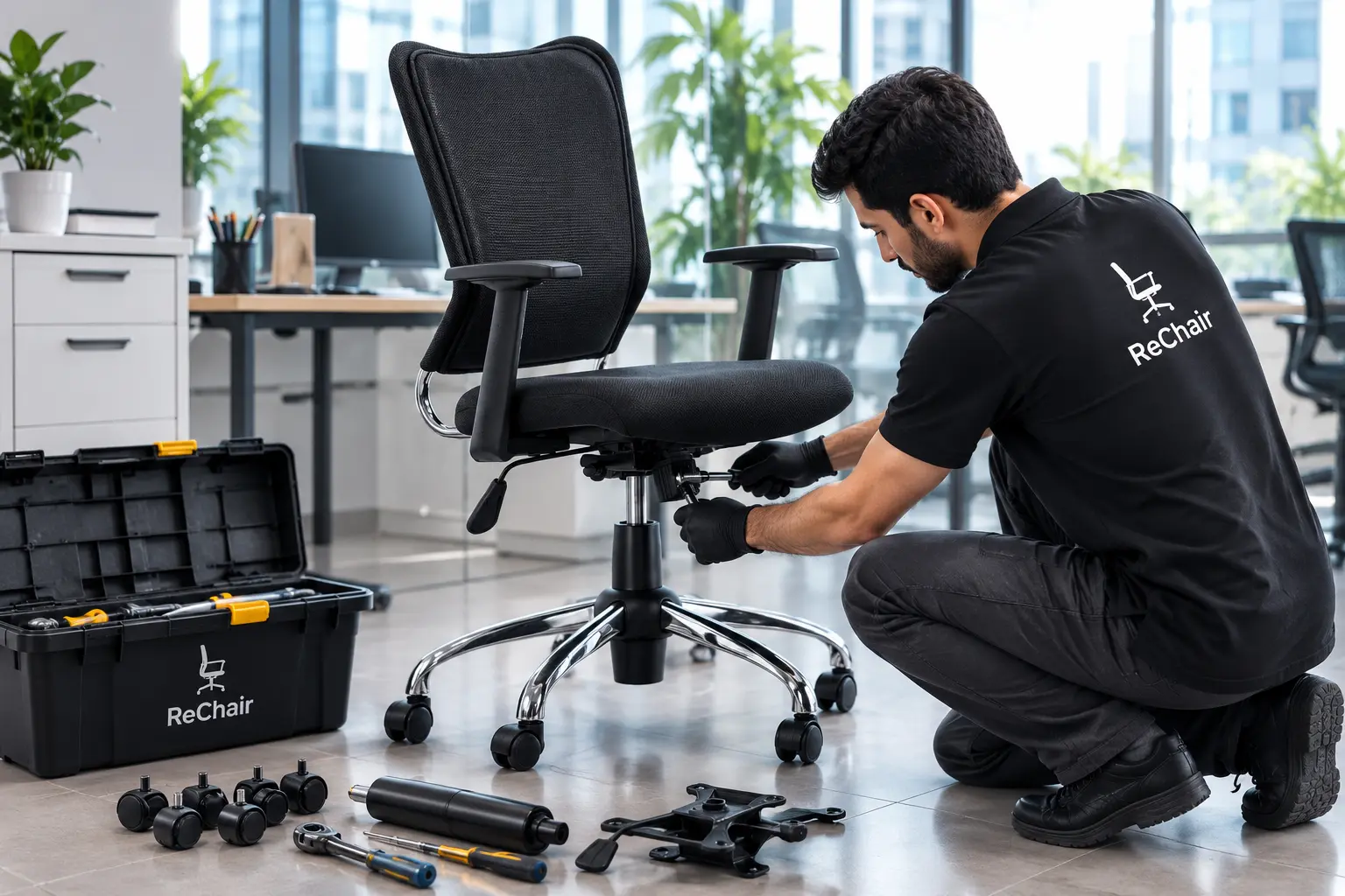 تعمیر صندلی اداری آرتمن در محل